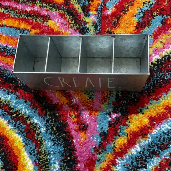 Rae Dunn Create Metal Organizer NWT
